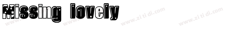 Missing lovely字体转换